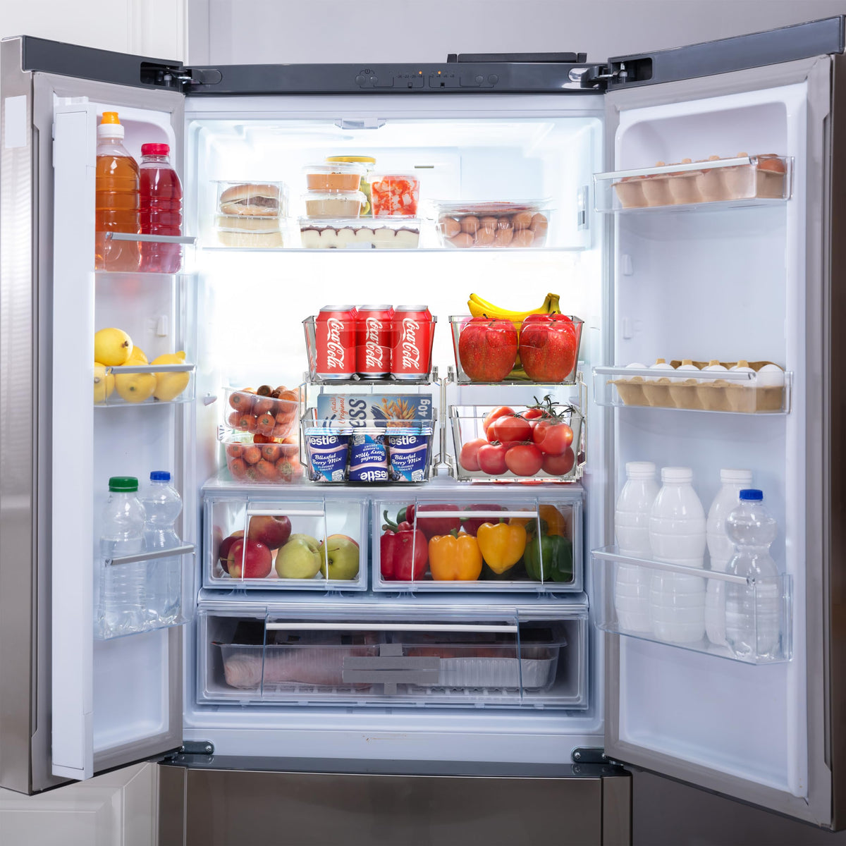 Simple Houseware kitchen storage organizer keeps pantry items neatly stored.