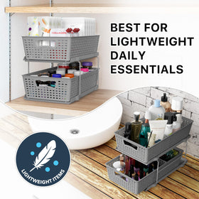 Simple Houseware ideal for lightweight items like toiletries and medicines