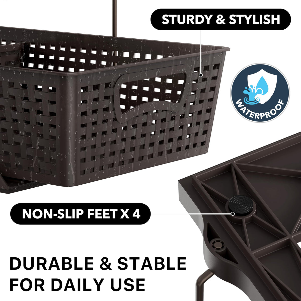 Lightweight items storage with Simple Houseware organizer for toiletries