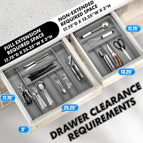 Simple Houseware nine-compartment tray unclutters utensils and long tools.