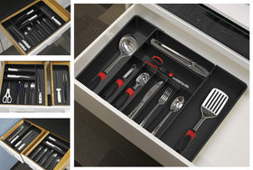 Simple Houseware non-slip base keeps organizer stable.