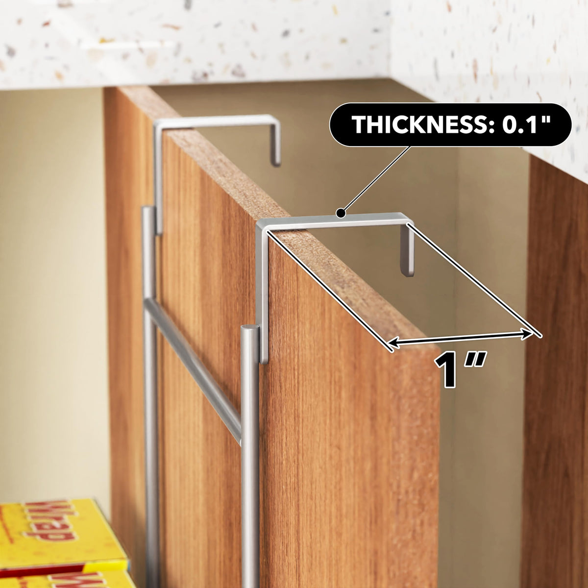 Simple Houseware mesh steel construction offers lasting strength for daily use.