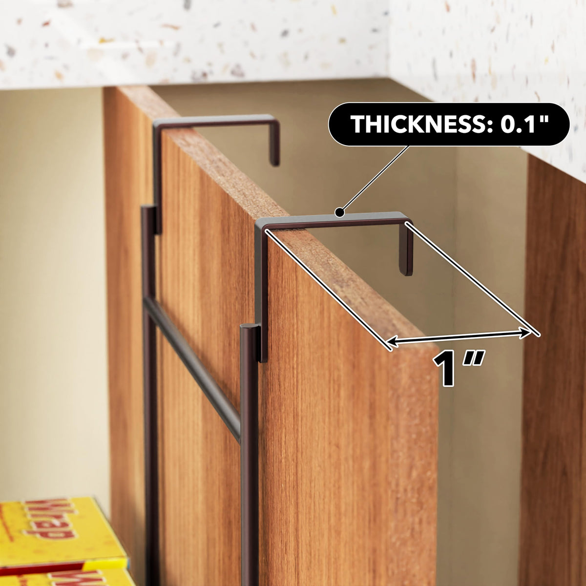 Simple Houseware measurement guide image to confirm size before placement