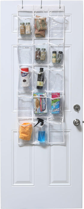 Simple Houseware pantry organizer in a kitchen used for snacks and spices organization.