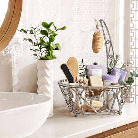 Simple Houseware patented USD848796S1 design keeps fruit neatly displayed.