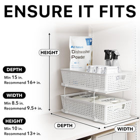 Simple Houseware portable baskets for refilling or standalone use