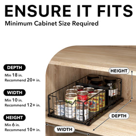 Simple Houseware pull-out organizer installed in a cabinet for organized storage