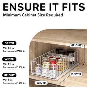 Simple Houseware pull-out basket with divider ready for organized spaces under sink.