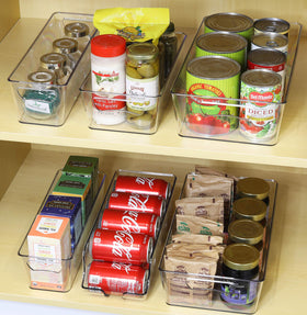 Simple Houseware medium container emphasizes compact fit for jars and snacks.