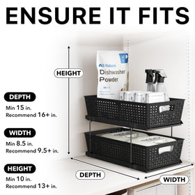 Removable baskets from Simple Houseware for easy refills
