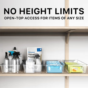 Simple Houseware removable bins allow quick, mess-free fridge cleaning.