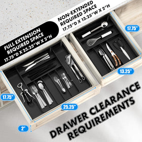 Simple Houseware removable middle tray enables flexible configurations.