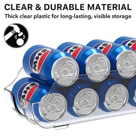 Durable clear plastic of Simple Houseware can organizer
