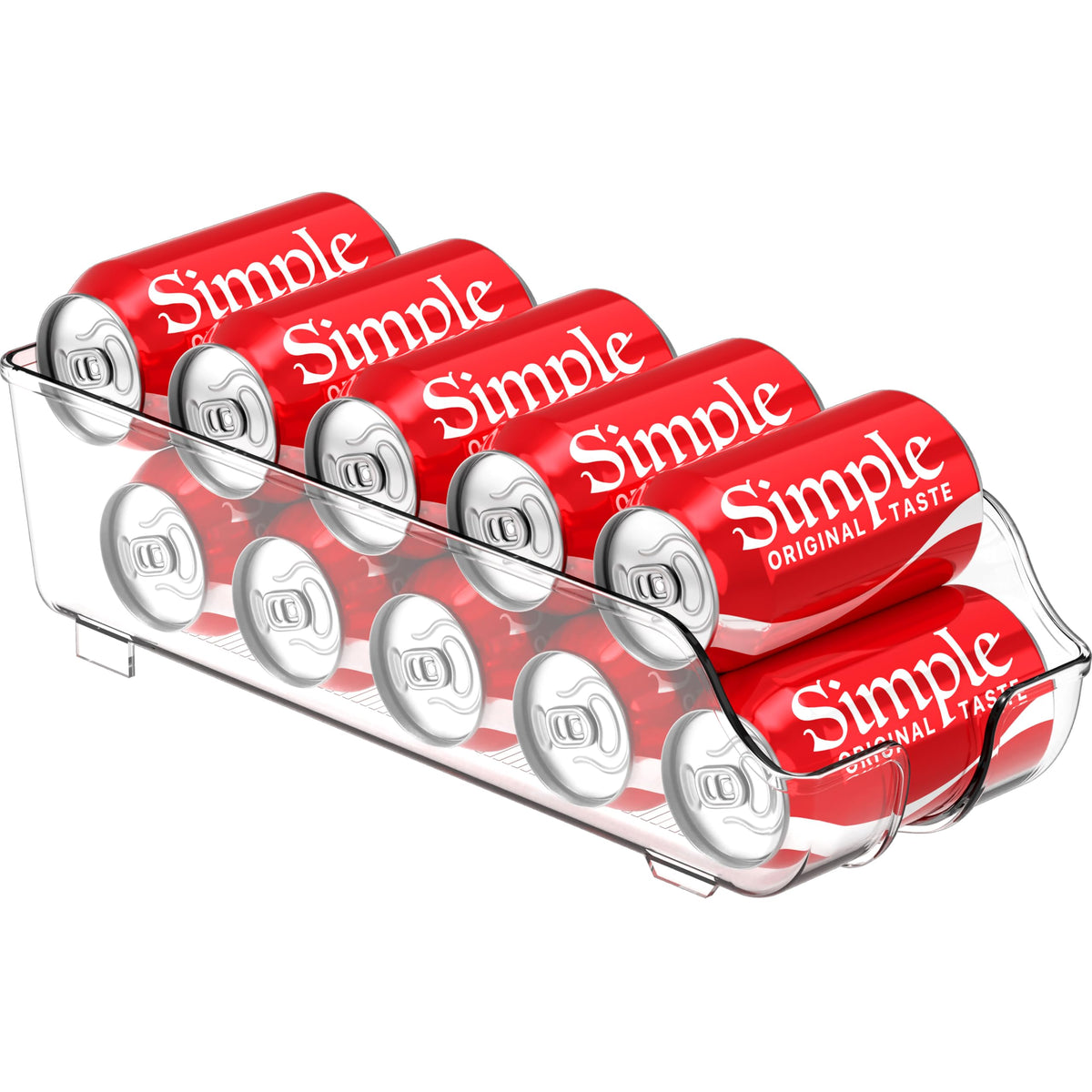 Simple Houseware soda can organizer front view for quick access and visibility.