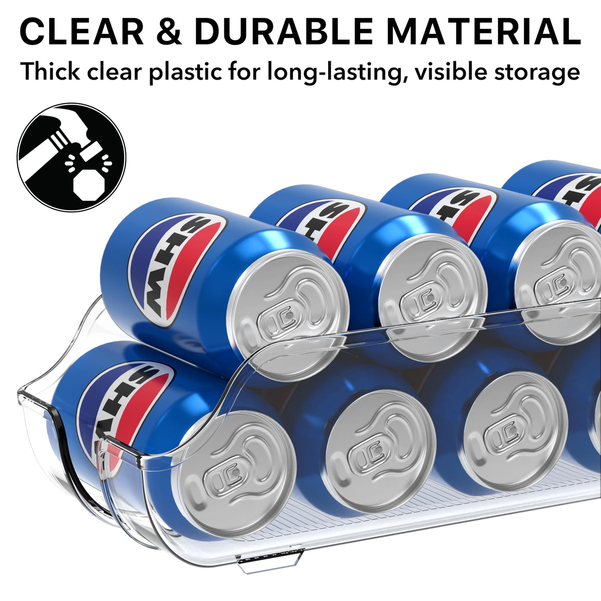 Simple Houseware non-stackable design prevents risky stacking.