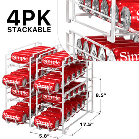 Simple Houseware soda can organizer rack closeup metal frame for durable design.
