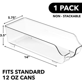 Simple Houseware soda can organizer side view showing compact, space-efficient design.