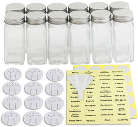 Simple Houseware spice bottles shaker lids enable effortless shaking and precise sprinkling.