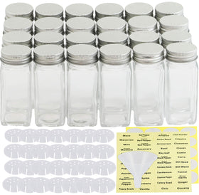 Simple Houseware spice jars with shaker lids for even dusting of spices.