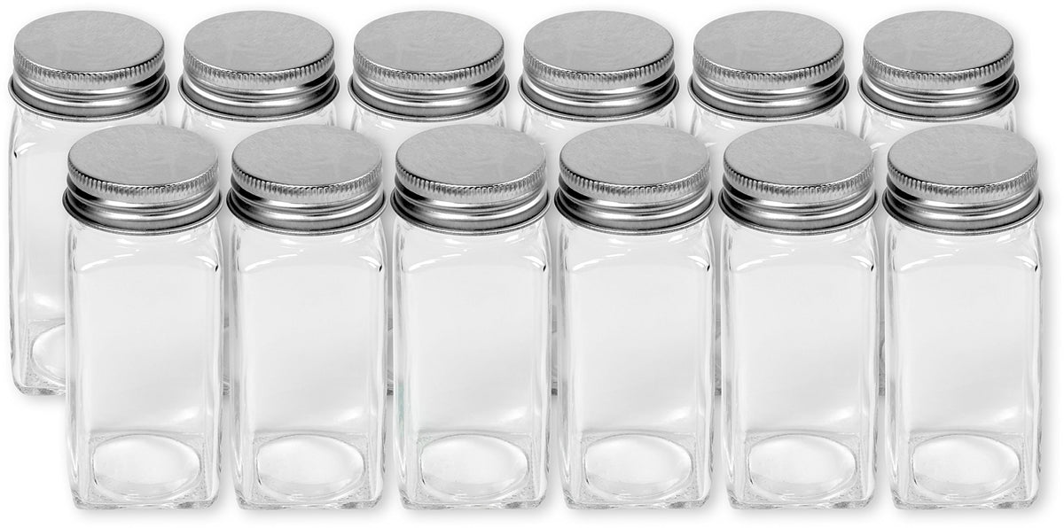 Simple Houseware spice labels provide clear organization for quick identification.