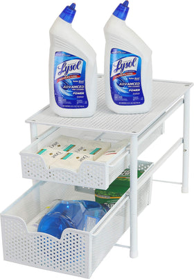 Simple Houseware patent-pending design supports organized storage with multi-height drawers.