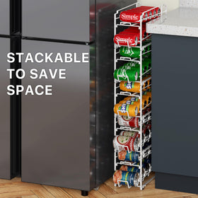 Simple Houseware stackable design enhances cabinet organization for easy meal prep.