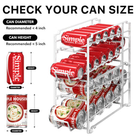 Simple Houseware two-pack display emphasizes organized fridge storage and vertical space use.