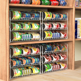 Simple Houseware chrome frame and anti-slip feet provide sturdy kitchen storage.