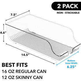 Simple Houseware two-layer display in fridge illustrating clear visibility