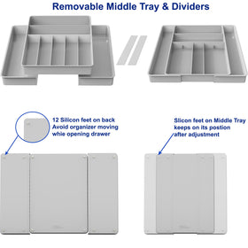 Simple Houseware tool-free setup makes drawer insertion effortless.