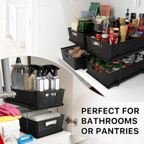 Versatile fit for under sinks, cabinets, and vanities by Simple Houseware