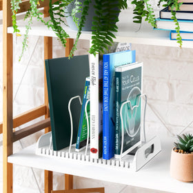 Simple Houseware white finish organizer blends with modern kitchen decor.