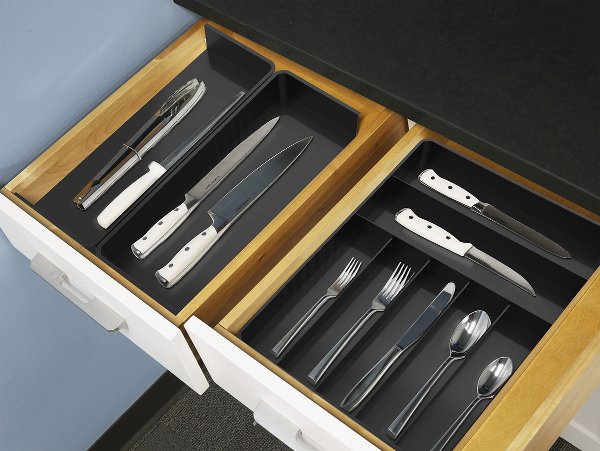 Simple Houseware width extension range fits many drawer sizes.