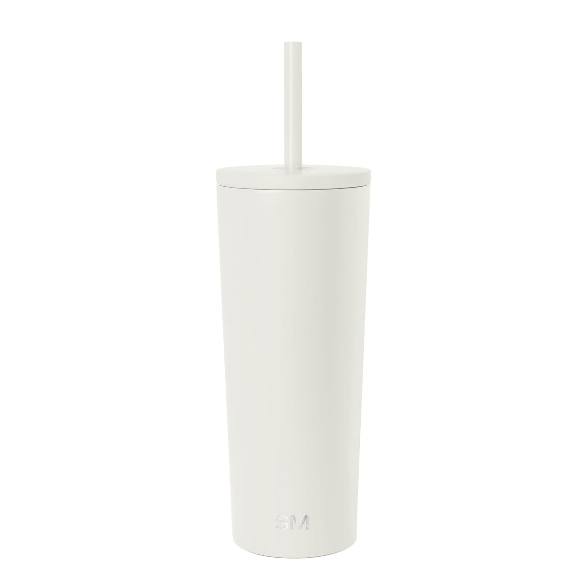 Simple Modern Classic Tumbler front view in cream shows 24oz capacity and sleek silhouette.