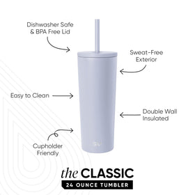 Simple Modern Classic Tumbler lid close-up showing spill-resistant seal