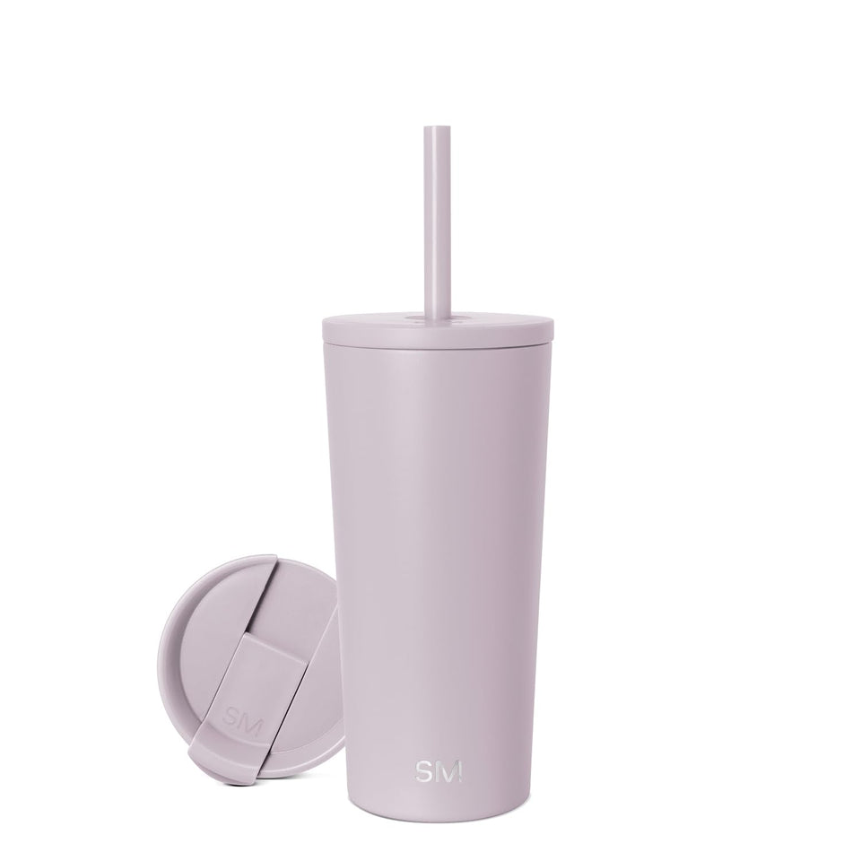 Simple Modern Classic Tumbler with Straw Lid, 20oz, ideal for commuting hydration.