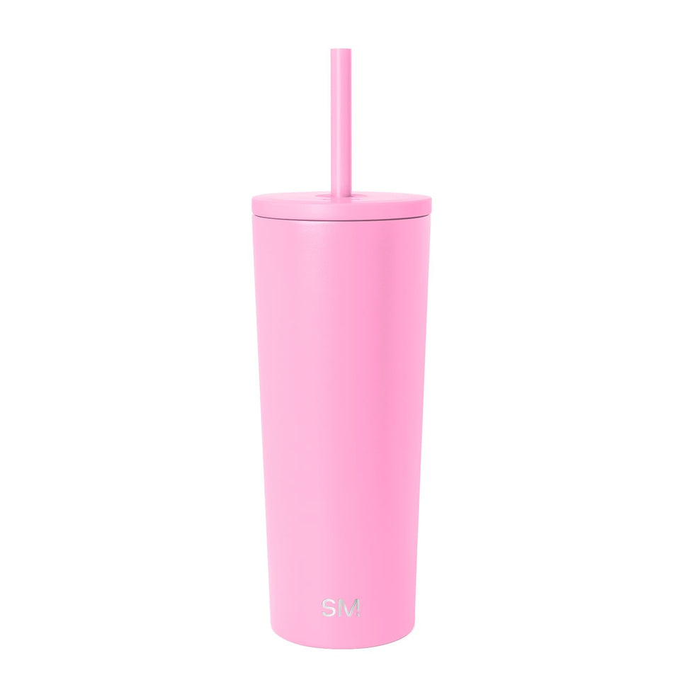 Simple Modern Classic Tumbler with straw lid in 24oz keeps drinks fresh on the go