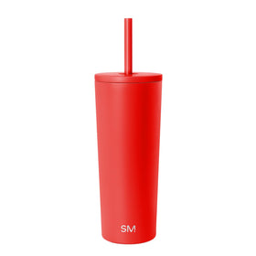 Simple Modern Classic Tumbler with Straw Lid for secure sip during travel.
