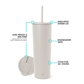 Simple Modern Classic Tumbler sweat-free exterior keeps hands dry during workouts.