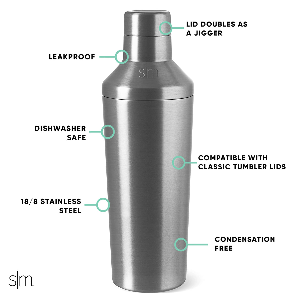 Simple Modern double-wall stainless steel prevents sweating during use