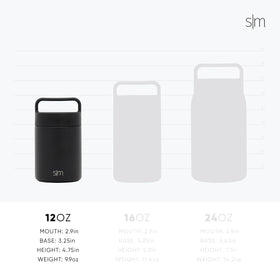 Simple Modern food jar wide-mouth design for easy filling and eating.