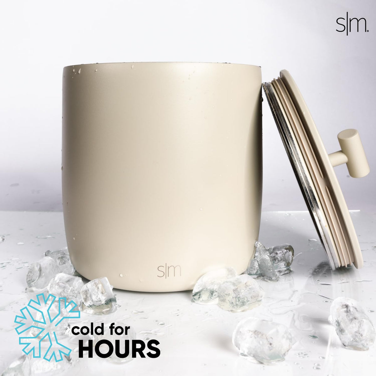 Simple Modern stainless steel ice bucket with 100 oz capacity for large gatherings.