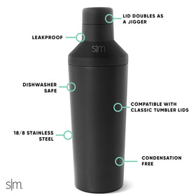 Simple Modern jigger-cap for precise half- and one-ounce pours