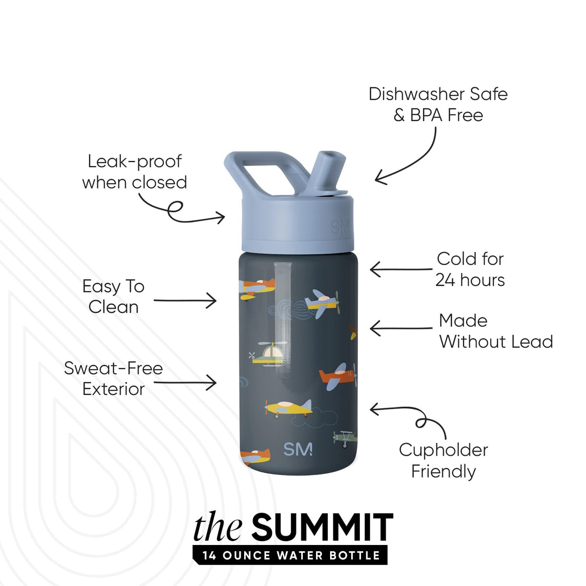 Simple Modern Kids Summit in use by a child during school day