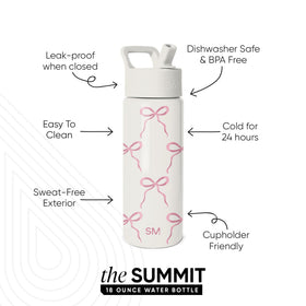 Child holding the Summit bottle for on the go hydration.