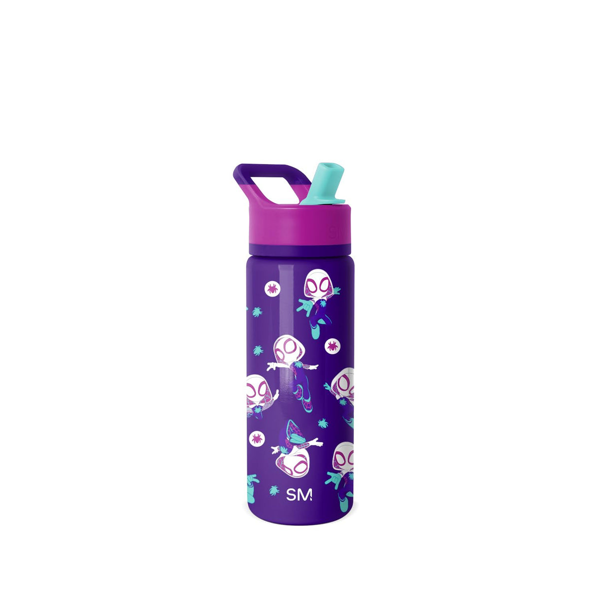 Simple Modern Kids Summit Spider Gwen 18oz bottle with straw lid for on-the-go hydration