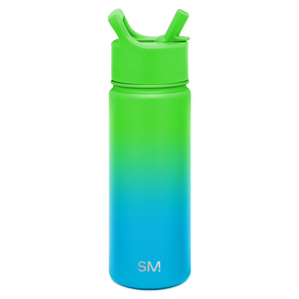 Simple Modern Kids Summit bottle with straw lid for spill-free hydration at school.