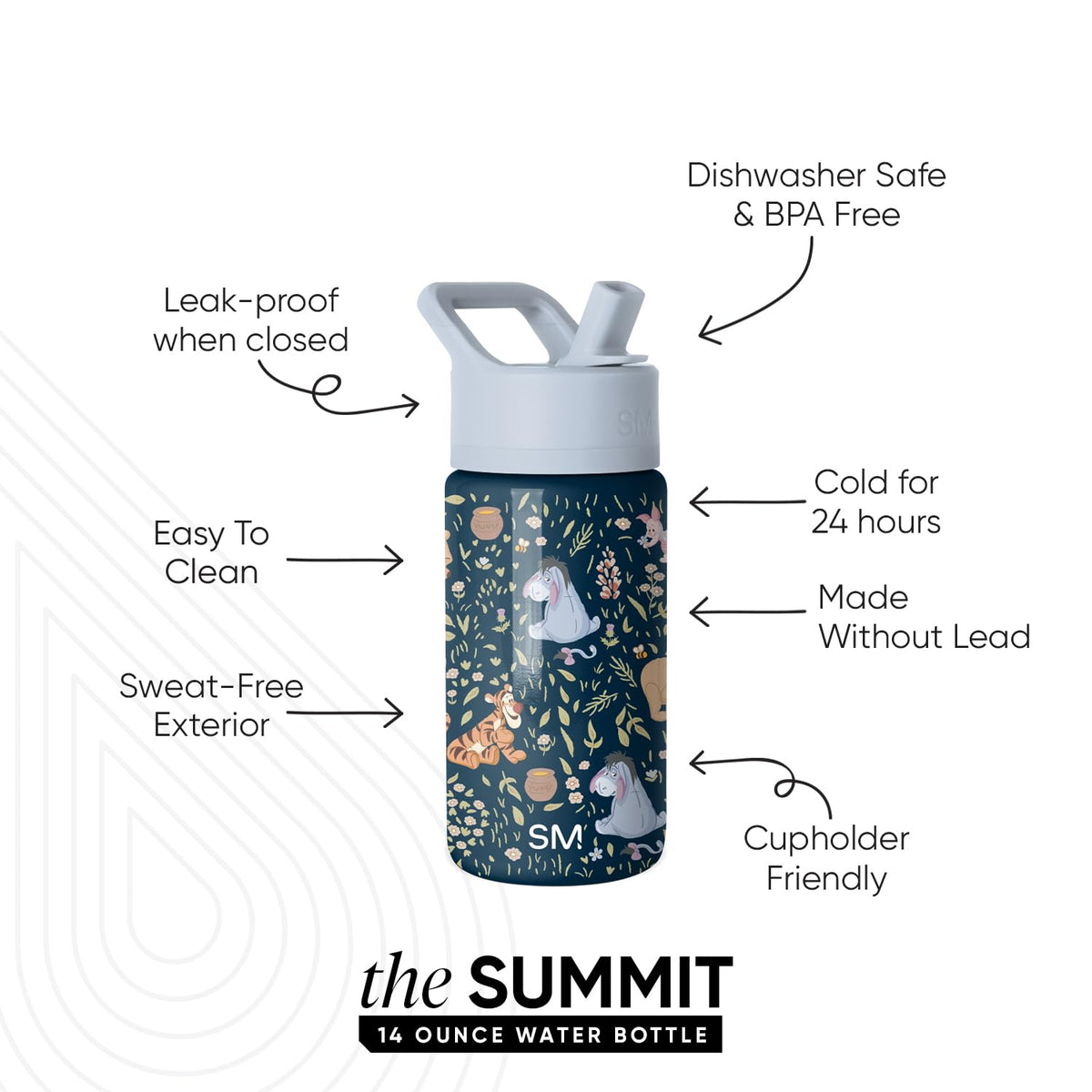 Simple Modern Kids Summit double-wall insulation demonstrates hours-long cooling