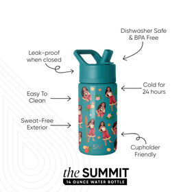 Simple Modern stainless steel insulated bottle keeps drinks cold for hours at school.