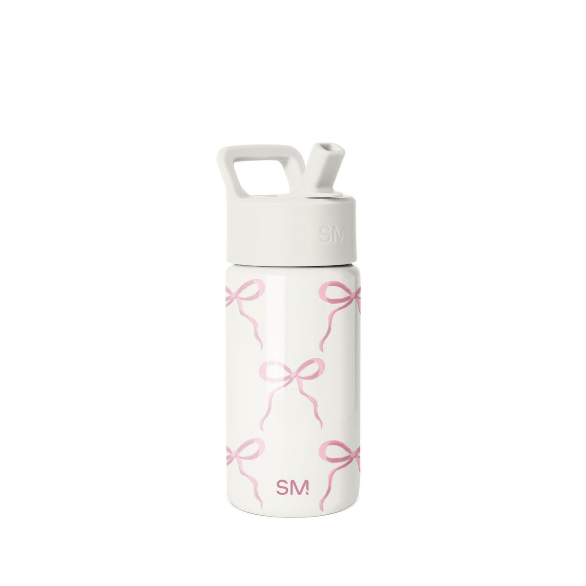 Simple Modern Summit kids straw-lid 14oz bottle shows leak-proof sipping for on-the-go use